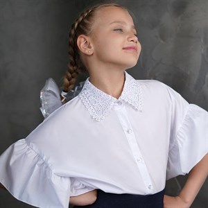 Модная рубашка с широким рукавом Как красиво смотрится