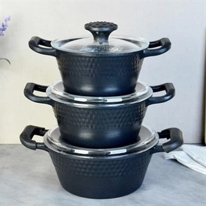 Набор казанчиков Объем 1 литр 16 см 1 5 литра 18 см