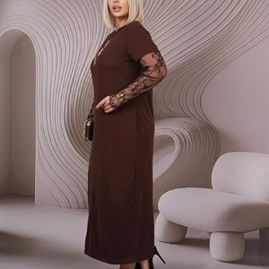 Стильное кашемировое платье премиум-класса, размеры 46–52