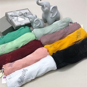 Органза Шарфы Со стразами Дубай