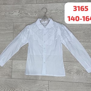 Белые блузки для детей оптом - выгодные предложения от фабрики SASHA