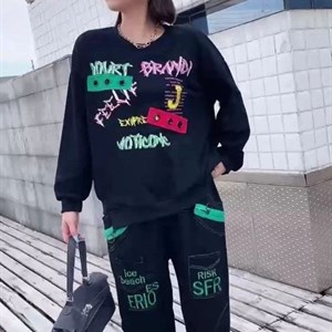 Модель 8800 3531 Костюм Спорт шик Свитшот ассиметричный