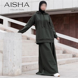 2 ка костюм Худи с широкой юбкой Ткань двунитка Турция