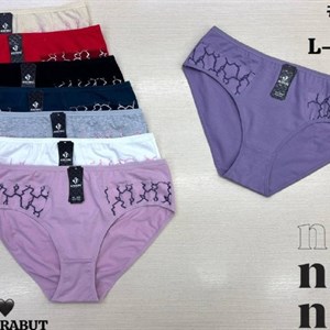 Антифу/Марабут женское нижнее бельё — 8 расцветок, размеры L–XXL, 12 шт в упаковке