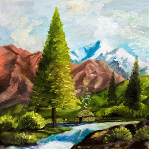 Картина в раме Размер 60 на 60 см