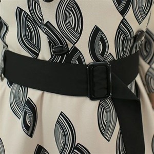 Деловое комбинированное платье Дина из ткани Барби