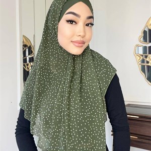 Фериде косынка Пришитый боне нахлестом прямой