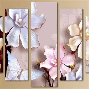 Модульная картина из пяти частей Размер 80 на 140