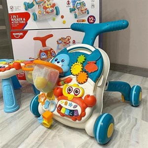 ТРАНСФОРМЕР 2в1 Каталка ходунки столик ЗАМОК КОЛЕСА