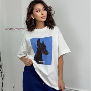 НОВИНКА 2026 - Фудболка с принтом | Женская одежда