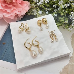 Какую красоту мы получили Серьги с натуральным жемчугом