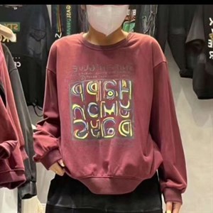 Модель 8696 Худи Трикотаж джинс вставки Цвет черный