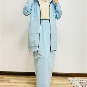 КОСТЮМЫ ДВОЙКИ ТОЛСТОВКА НА ЗАМКЕ С ЮБКОЙ Ткань турецкая