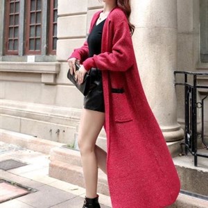 Модель 9089 Шерстяной кардиган на пуговицах Прекрасная