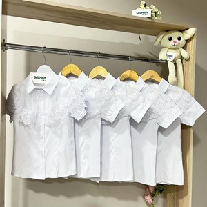 N E W Блузки со снимающимся жабо Ткань БЕНГАЛИН СТРЕНЧ