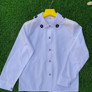 Школьные блузки от 6 до 10 лет Ткань бенгалин   Цена