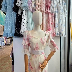 Женские мини-платья из тенселя с рюшами и поясом • Новая коллекция лето