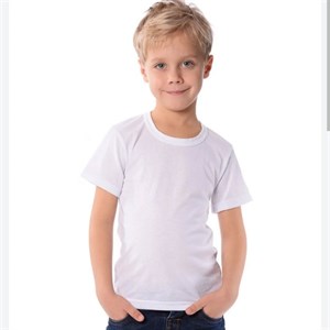 Качественные белые футболки для детей от 5 до 12 лет - оптом