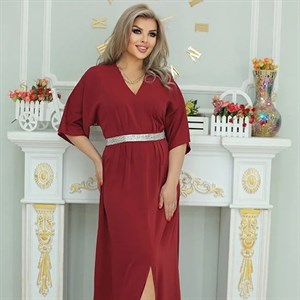 Длинное нарядное платье Джуди из материала Дубайский