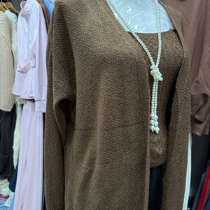 Кардиган-двойка женский оптом из Гуанчжоу — стандартный размер