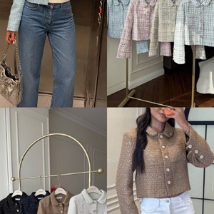 Укороченный твидовый пиджак премиум-класса для женщин — TALANTOVA collection