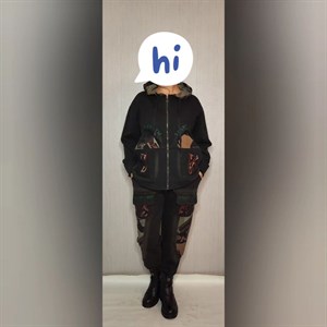 Модель 8868 3560 Костюм Куртка на замке выполнена