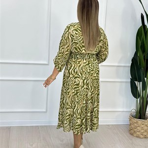      НОВИНКА       Платье с поясом Ткань шифон Размеры