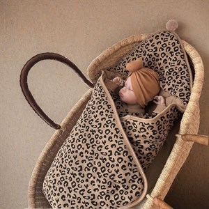 Тёплый конверт в леопардовом принте